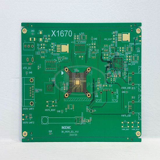 6层1阶HDI树脂塞孔阻抗PCB板