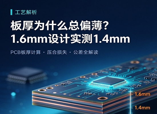 PCB板厚1.6mm 做出来只有1.4mm？板厚计算、公差与压合损失的完整解读
