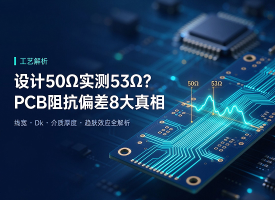 PCB阻抗50Ω 设计实测53Ω？线宽、Dk、介质厚度等8大影响因素全解析