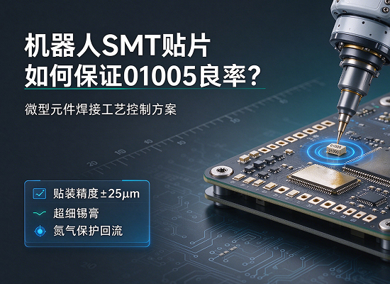 机器人 SMT 贴片如何保障 01005 微型元件焊接良率？精密 PCBA 加工工艺解析